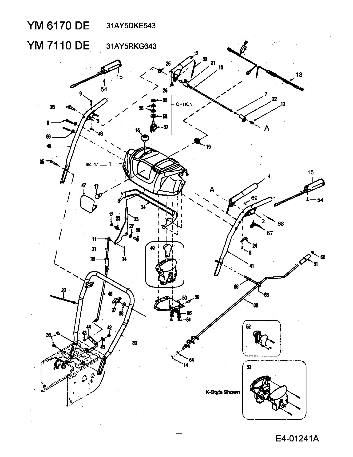 MTD017085 31AY5RKG643 (2005) YARDMAN Snow throwers
