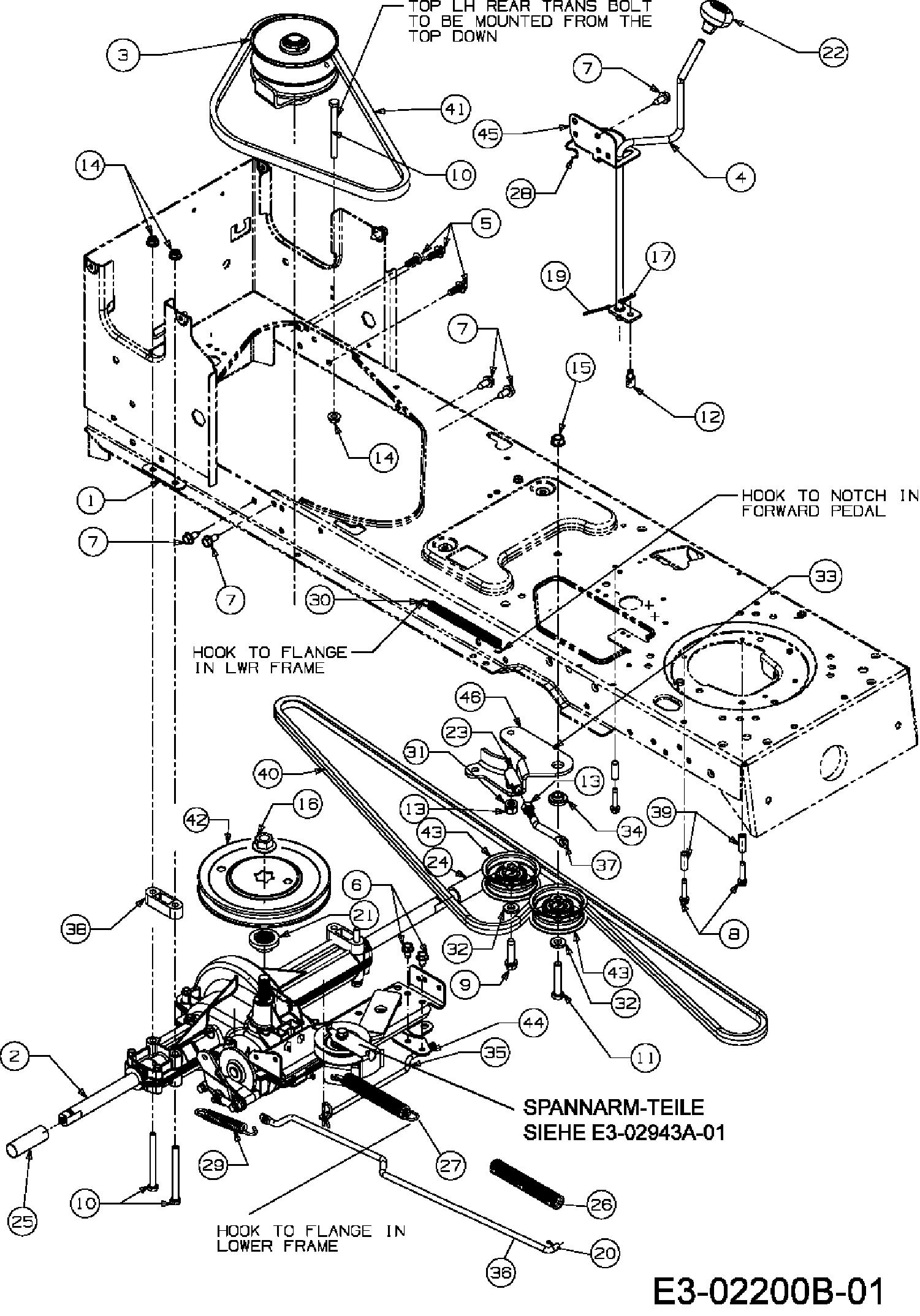 Yard Machine Riding Mower Parts Diagram